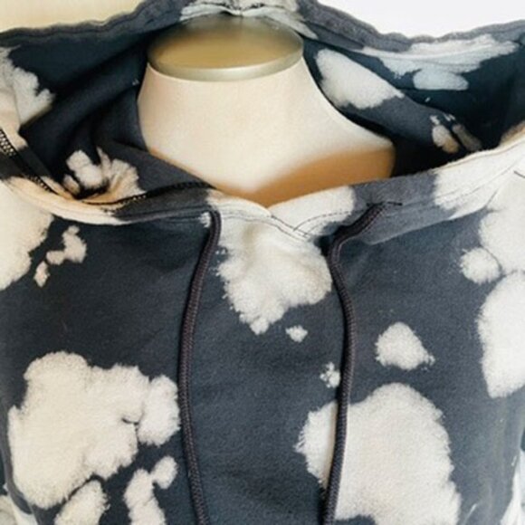 Wego Japan Crop Hoodie Sweatshirt Dip-Dyed Small - Picture 5 of 12